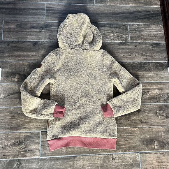 Wanakome Fay Sherpa Pullover Cocoa Size small - Picture 2 of 6